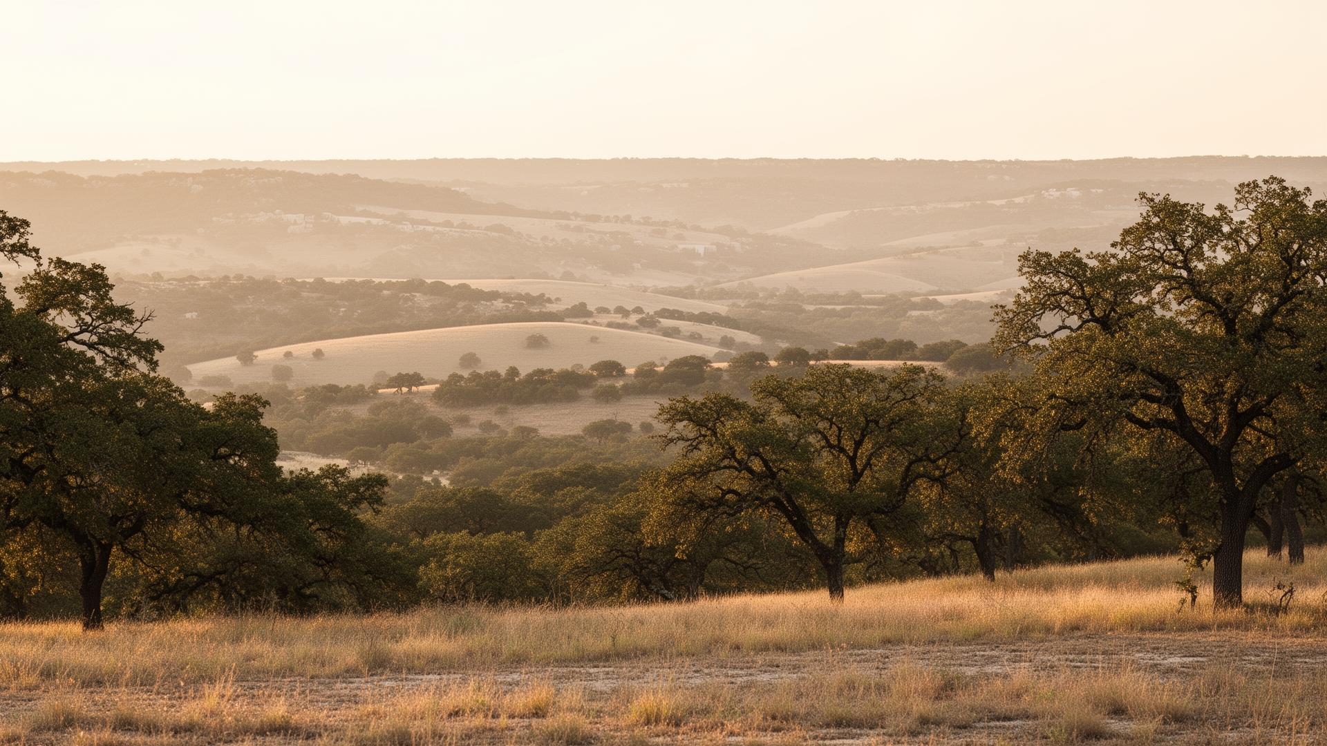 Texas Hill Country at golden hour